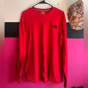Red North Face Longsleeve